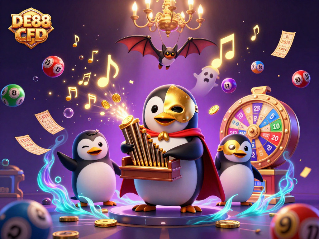 Experience thrilling DE88 CFD gameplay with golden coins and vibrant elements in this dynamic casino scene.