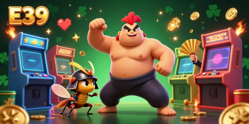 E39 brings gamers exciting online casino adventures featuring a powerful rooster and fierce cricket in an action-packed setting.