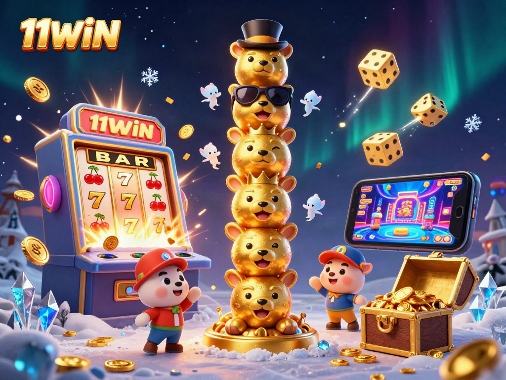 Experience 11WIN's dynamic casino excitement with vibrant characters and thrilling gameplay elements.