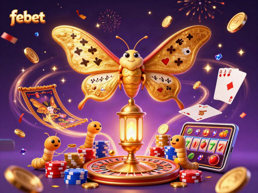 Play exciting casino games with febet, showcasing colorful elements and vibrant action.