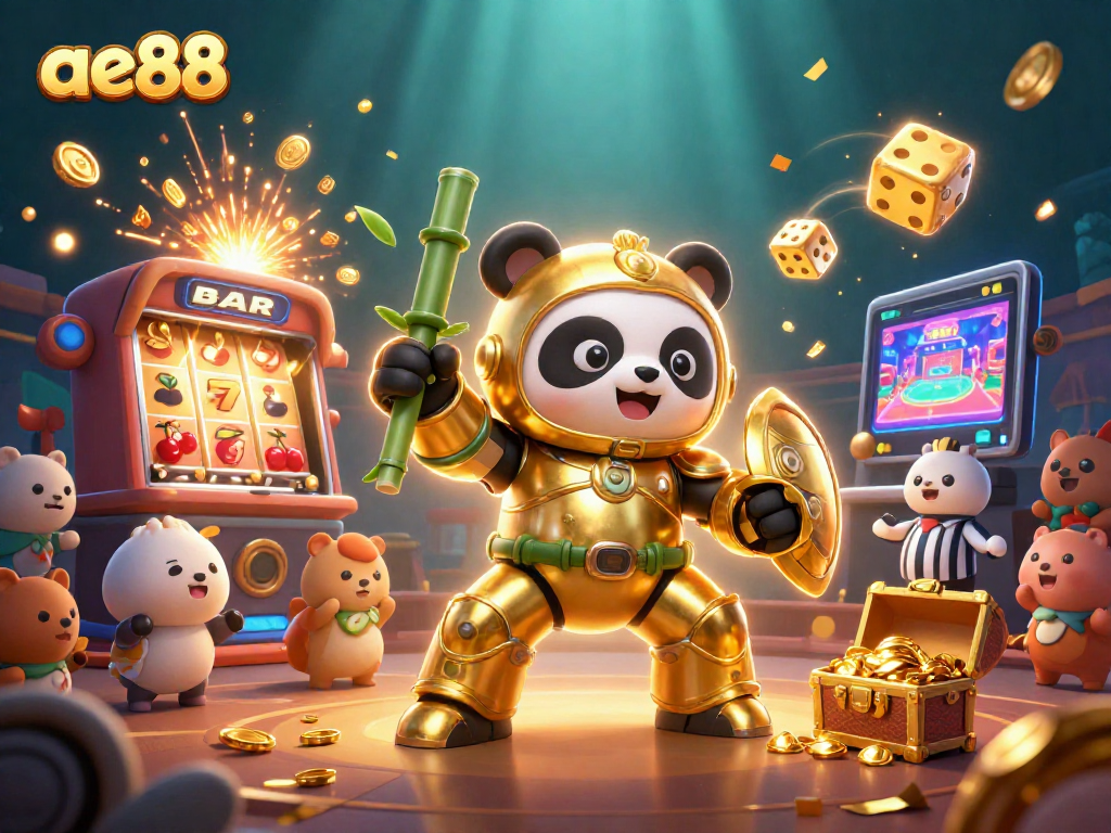 Experience the exciting ae88 lifestyle with a vibrant 3D scene of animated characters in action.